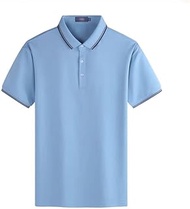 MMLLZEL Color POLO Shirt Summer Breathable Lapel Short Sleeve T-shirt Men's Business Short Sleeve (Color : D, Size : L code)