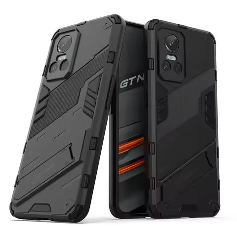 For Realme GT Neo 3 Case Cover for Realme GT Neo 3 Shockproof Bumper Holder Kickstand Armor Back Pho