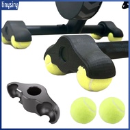 4Pcs Indoor Cycling Bike Foot Pads with 8 Tennis Balls for Wahoo Kickr Core Fitness Bike Shock Absor