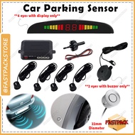 2 Eyes 4 Eyes Car Parking Sensor Parking Assistant Monitor Auto Reverse Radar Detector System Kit Bu