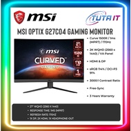 MSI Optix G27CQ4 E2 - 27" QHD 2560 x 1440 (2K) 170Hz Curved Gaming Monitor