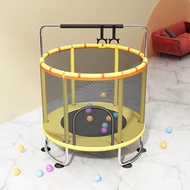 Children's Trampoline Family Adult Indoor with Fence Children's Trampoline Bounce Bed Outdoor Fitness Benni Bed