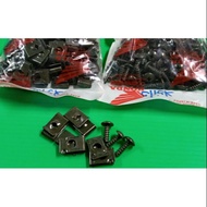 (10 Sets) Release Screw Nuts + Clips Click Skru Coverset Skru Cover Set