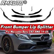 Carbon Fiber C63 AMG Front Lip Edition 1 Style Bumper Splitter Spoiler Diffuser For Mercedes Benz C6
