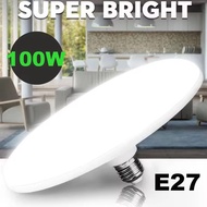 220V E27 Lampu LED Super Terang 20W 30W 40W 60W 100W UFO Lampu LED Lampu Meja Penerangan Putih Hanga