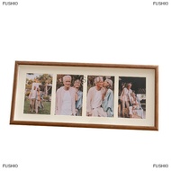 [COD] FUSHI0 8x20 Wood Picture Frame - 8x20 Photo Frame With Mat Display 4Pcs 4x6 Photos 4x6 Picture