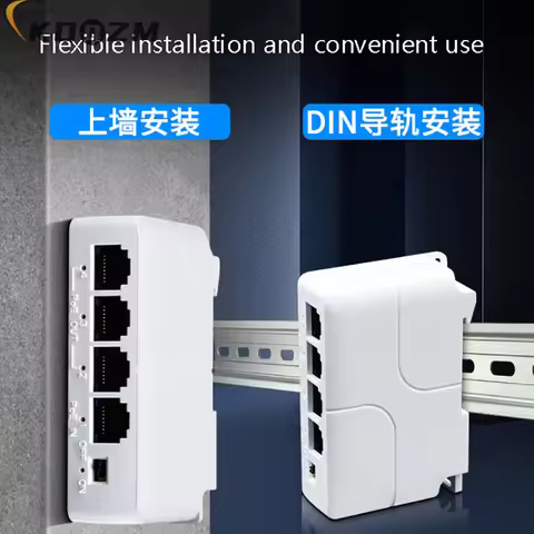 White 4 Port PoE Extender Waterproof Poe Repeater For IP Port Transmission Extender For POE Switch N