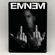 Eminem Middle Fingers Vintage Metal Poster Signs Plaques Decorative