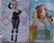 全新 景品 Furyu 兔女郎 sonico 索尼子 + Taito 水手服 亞絲娜  刀劍神域