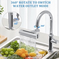 4in1 sink faucet head 360 Rotatable Faucet Sprayer Head Waterfall Kitchen Faucet High Pressure Kitchen Tap for Kitchen