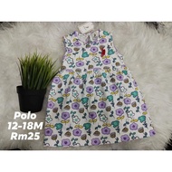 Baby Polo Dress Baby Girl Size 12-18m