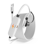 Link Cable 16FT with Charging, Compatible with Meta Quest 3/Oculus Quest 2 Accessories, VR Link Cabl