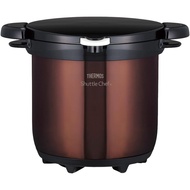 【Direct from Japan】THERMOS Vacuum Insulation Cooker Shuttle Chef 4.5L Clear Brown KBG-4500 CBW