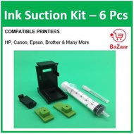 Ink Suction Tool Cleaning kit for HP and Canon Cartridge Suction kit Set refill kit