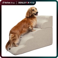 Escadas e Rampa para Cães Made4Pets para Cama 3-5 Degraus Antiderrapantes Adequadas para Subir em Ca