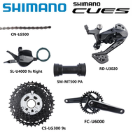 Shimano CUES U6000 1x9S Set SL U4000 9s Right RD U3020 LG300 11-36T 9s LG500 Chain BB MT500 PA/MT501