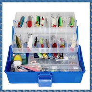 (FTQN) Fishing Storage Box Hook Tackle Tool Container with Handle Waterproof Equipment Box