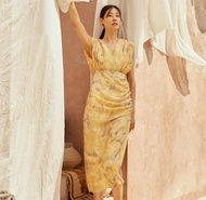 SML PRE จัดส่ง 20 SEP lookbookthesignature amelia dress before sunset ชุดเดรสไปงาน