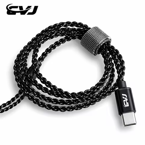CVJ-V6 TYPE C Earphone Cable HD DAC Lossless High Fidelity Upgrade Headset Earburds 0.75MM 0.78MM 2 