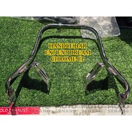 HANDLE BAR L BAR EX5 EX5 DREAM CHROME CP HANDLE BELAKANG HANDLE SEAT HIGH QUALITY