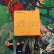 Vintage Christian Dior 迪奧 字母金色 方型開闔式隨身化妝鏡