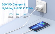 Fast Charging USB-C to Lightning Cable for iPhone iPad - 1M