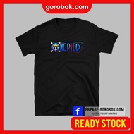 Tshirt One Piece Logo Baju Kanak-kanak Dewasa Cotton Cartoon