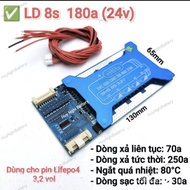 Mạch 8s (24 vol) LD 8s 180a/360a - Dùng Pin Sắt Lifepo4 (3.2v)