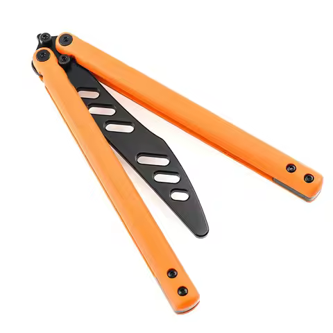 TRSKT Pocket Ball Bearing Balisong Trainer Training Tool Gift G10 Handle GIft Tool Dropshipping
