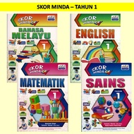 SKOR MINDA: Buku Aktiviti & Latihan : Tahun 1, Tahun 2, Tahun 3 - Bahasa Melayu, English, Matematik,