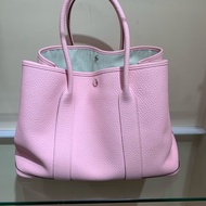 Hermes 愛馬仕 Garden Party 36 花園包 粉色  T刻 無附件