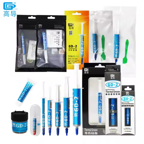 GD-2 Thermal Paste Thermal Conductive Grease Net Weight 1/3/4/7/15/30 Grams Gray Paste Plaster Heat 