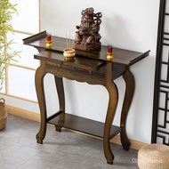 ZzNew Chinese Style Altar Home Console Buddha Cabinet Buddha Cabinet God of Wealth Altar Incense Burner Table Buddha Shr