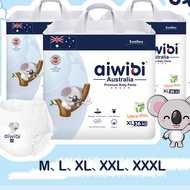 Aiwibi Premium Natural Tape / Pant Diaper S/M/L/XL/XXL/XXXL - (One pack)