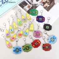 JSMY Digimon Adventure Digivice Anime Pendant Figure Keychain Keyring Collection Toy JSS