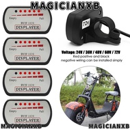 MAGICIANXB Voltmeter Power Display Accessories Scooter E-Bike 36V48V60V72V Battery Indicator