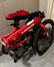 Trinx Folding Bicycle Red 20吋車軨 前後碟煞 摺疊單車