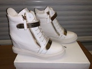 BALMAIN PARIS高筒鞋白