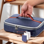 Bento box Storage bag Large Capacity Lunch insulation Black-Gold