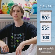 Giordano Mens Relaxed Sorona Printed T-shirt (Toy Story) 01095276001 เสื้อยืดผู้ชาย เสื้อจิออดาโน
