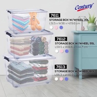 Century Storage Box With Wheel Organizer With Lid Bekas Simpanan Dengan Roda Kotak Simpanan Plastik 