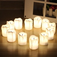 [PANDHY'S] 1pcs Warm White Flameless LED Tea Light Candles Holiday/Wedding/Christmas Party Decoration Battery Operated Candles