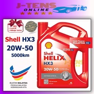 [Pasaran Malaysia] SHELL HELIX HX3 20W-50 Mineral 20W50 ENGINE OIL Malaysia Minyak Hitam