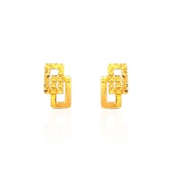 Sequin Frame Earstuds in 916 Gold by Ngee Soon Jewellery