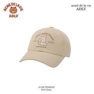 ADLV [acme de la vie] หมวก รุ่น Brown Line Friends Ball Cap Beige (50072SLFCAU_S6BEXX)
