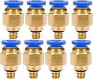 Pneumatic Connectors 4 mm Compressed Air Coupling 1/2 Inch PT Male Thread Straight Push to Connect F