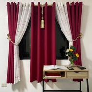 Ring curtain , katrina & linen slab, 5.6ft to 8ft