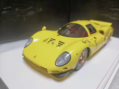 Yy Model 1:18 Ferrari Le Mans Edition Sports Car Model Ferrari 365 P2 Lm 1966 Yellow