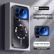 Casing for Xiaomi 17 Pro Xiomi 17Pro 25098PN5AC Phone Case Magnetic Adsorb Lightning Wireless Chargi