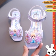 Girls Shoes Disney Kids Frozen Shoes Elsa Queen Girl Princess Shoes Softsole Crystal Children Shoes